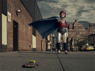 Illustration for article titled Artist turns his grandmother into a superhero to cheer her (and us) up